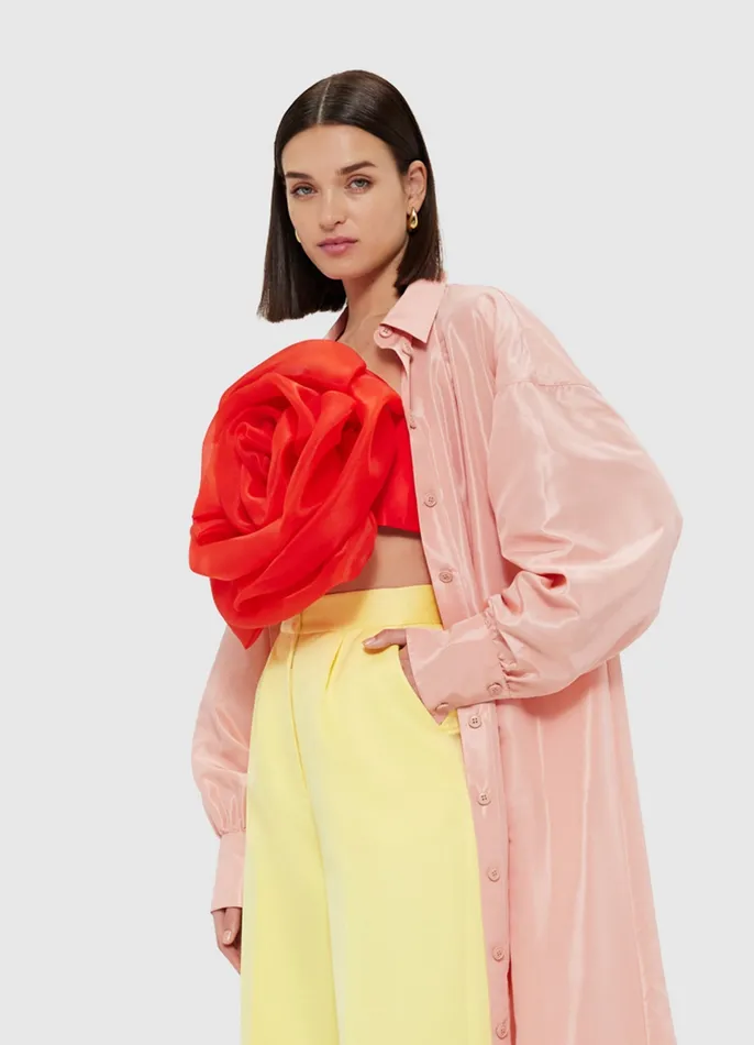 Coats and Jackets Madeline Coat Dress 8211 Light Rose 8211 LEO LIN Women