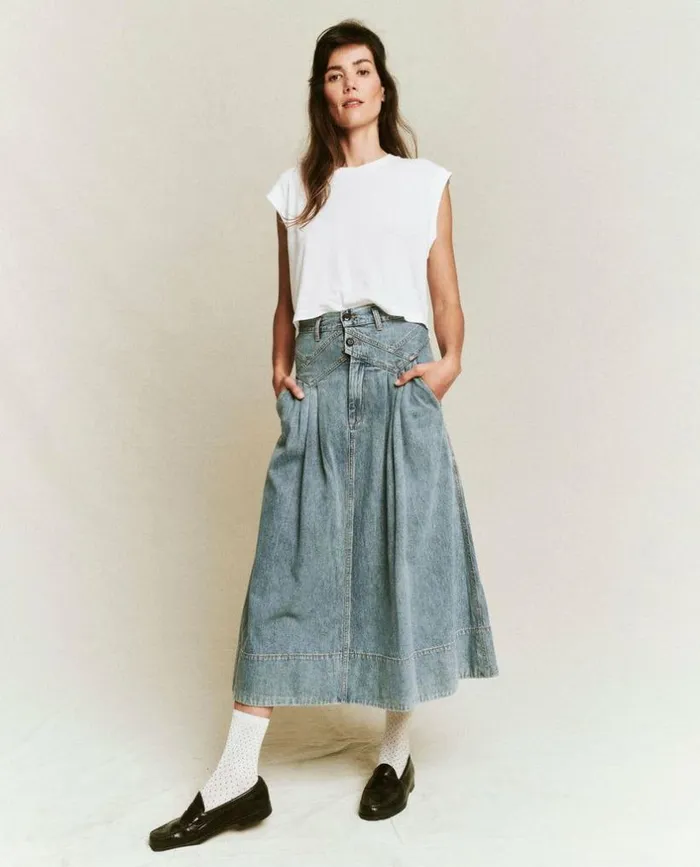 Collection The Great The Field Skirt Misty Wash