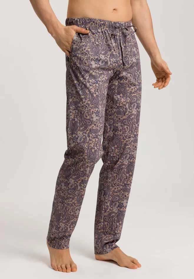 Cotton Drawstring Pajama Pants Sandy Paisley Men HANRO Pajama Bottoms
