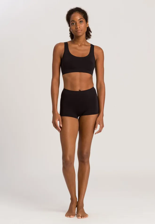 Crop Top Black Women HANRO Wireless Bras