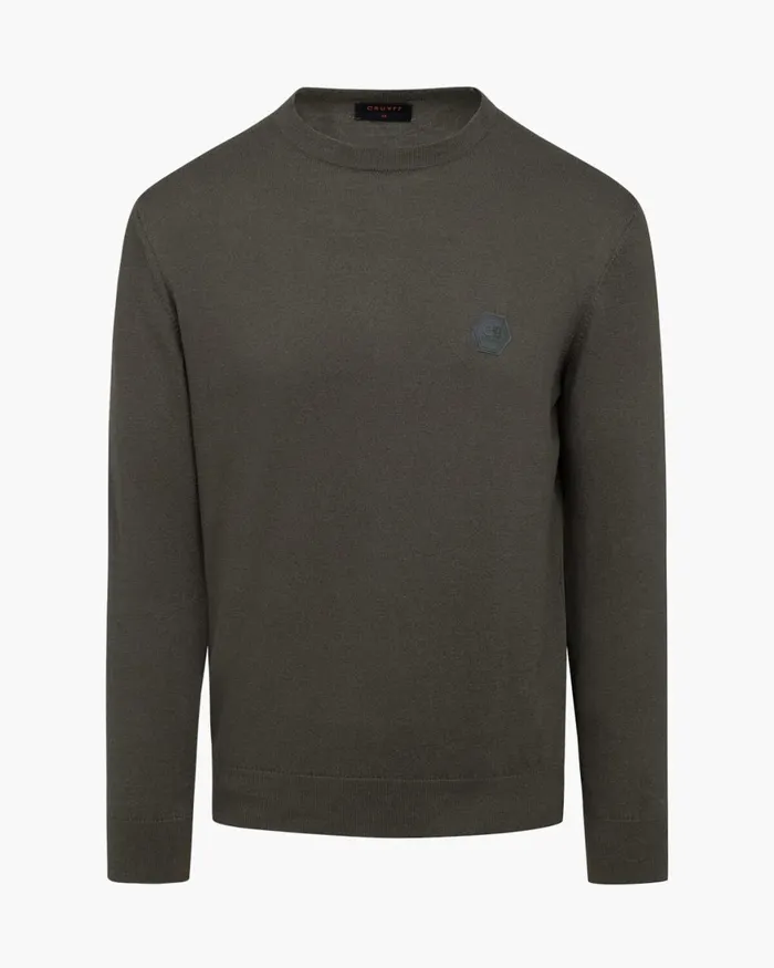 Cruyff Basco Jumper Green Men Sweats and Hoodies