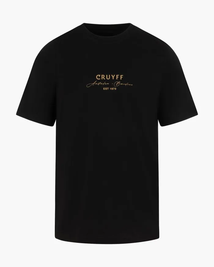 Cruyff Gudad Gold Tee Blackgold Men TShirts and Polo039s