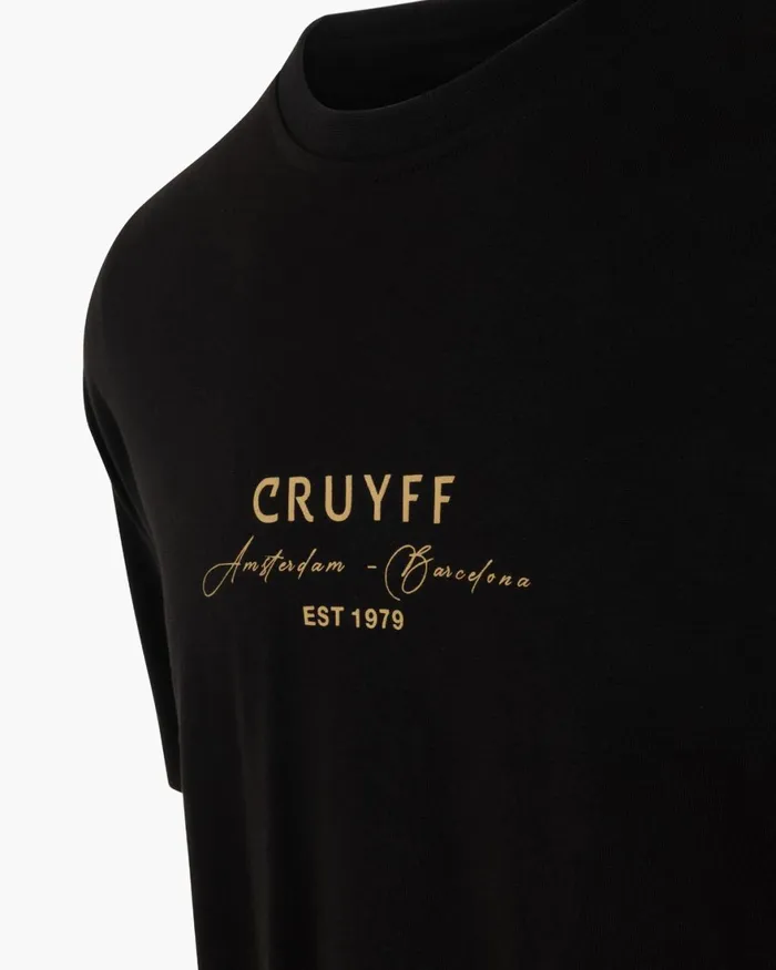 Cruyff Gudad Gold Tee Blackgold Men TShirts and Polo039s Cruyff Gudad Gold Tee Blackgold Men TShirts and Polo039s