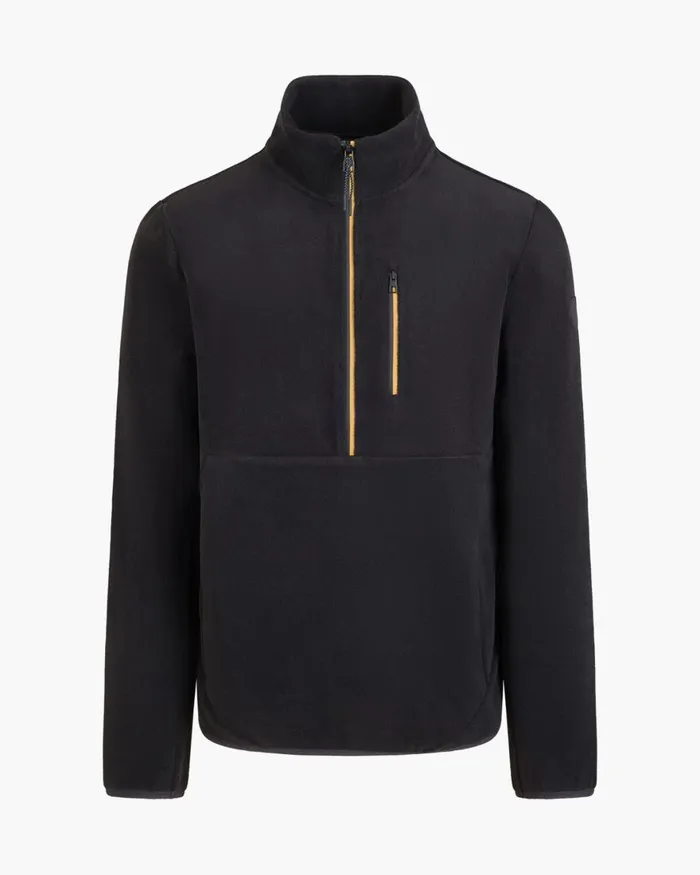 Cruyff Half Zip Fleece Black Men Sweats and Hoodies