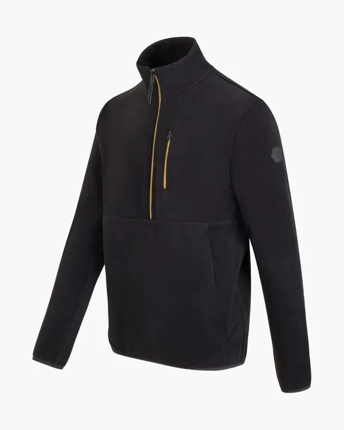 Cruyff Half Zip Fleece Black Men Sweats and Hoodies Cruyff Half Zip Fleece Black Men Sweats and Hoodies