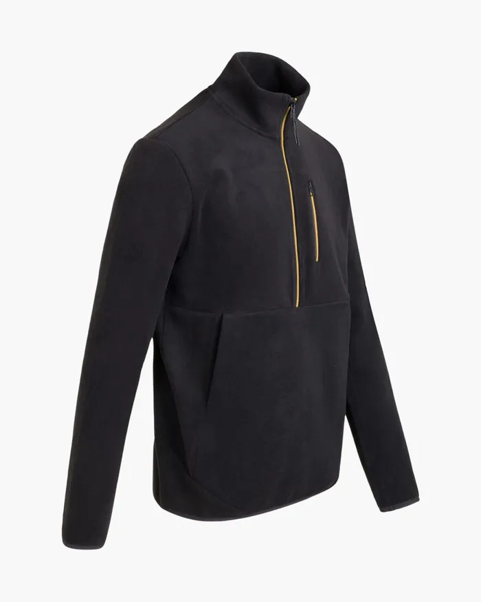 Cruyff Half Zip Fleece Black Men Sweats and Hoodies Cruyff Half Zip Fleece Black Men Sweats and Hoodies