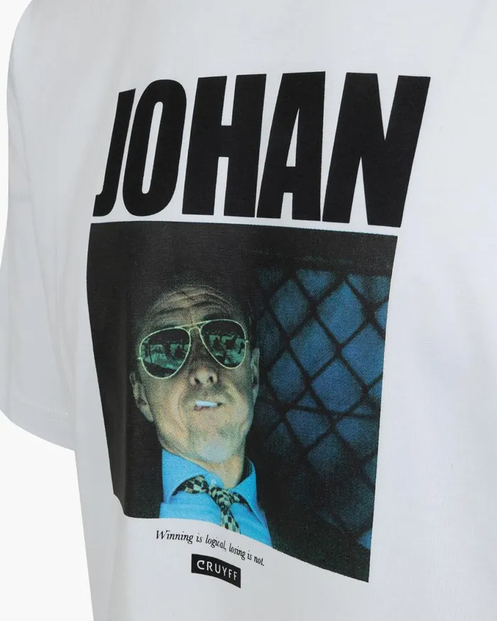 Cruyff Johan Tee White Men TShirts and Polo039s Cruyff Johan Tee White Men TShirts and Polo039s