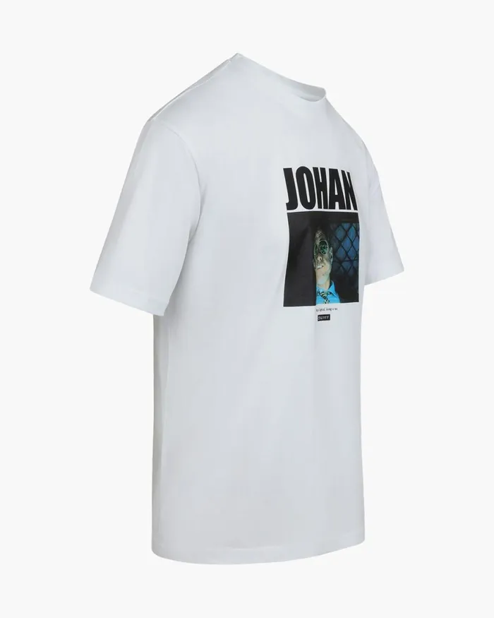Cruyff Johan Tee White Men TShirts and Polo039s Cruyff Johan Tee White Men TShirts and Polo039s