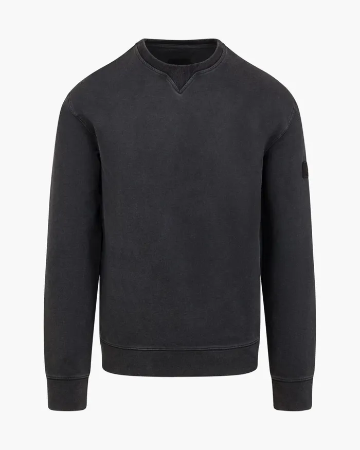 Cruyff Non Denim Crewneck Black Men Sweats and Hoodies