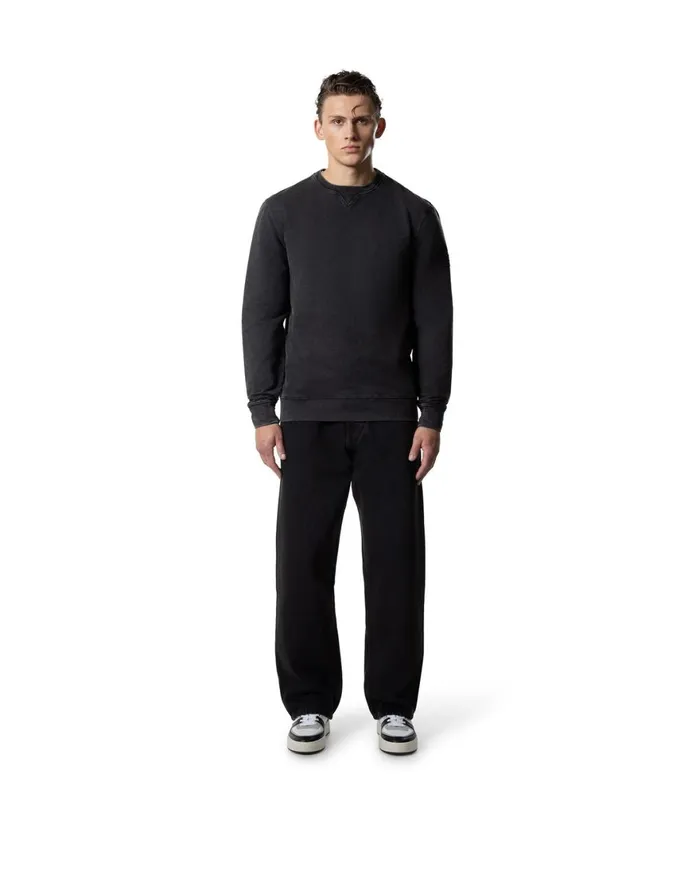 Cruyff Non Denim Crewneck Black Men Sweats and Hoodies Cruyff Non Denim Crewneck Black Men Sweats and Hoodies