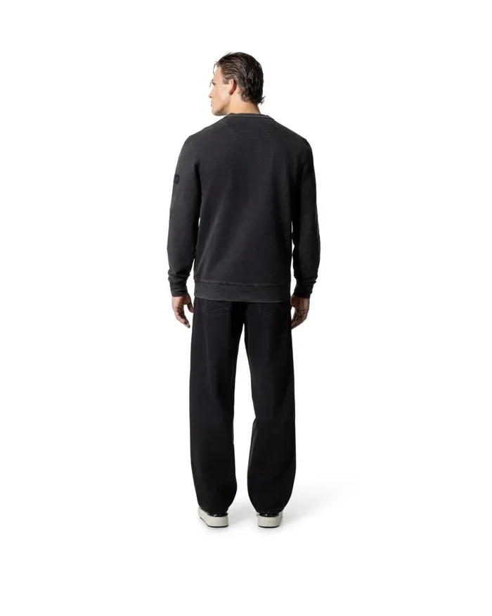 Cruyff Non Denim Crewneck Black Men Sweats and Hoodies Cruyff Non Denim Crewneck Black Men Sweats and Hoodies