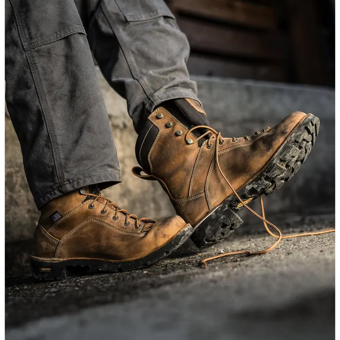 Danner Boots Quarry USA Distressed Brown Alloy Toe 8211 Men