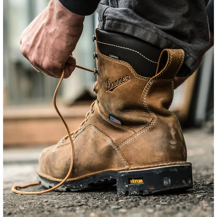 Danner Boots Quarry USA Distressed Brown Alloy Toe 8211 Men