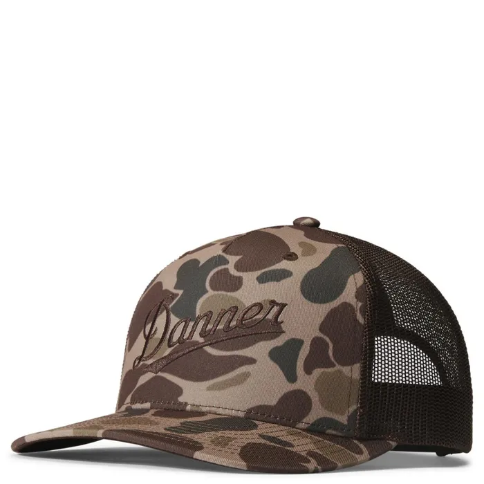 Danner Hats Duck Camo Trucker Cap Brown 8211 MenWomen
