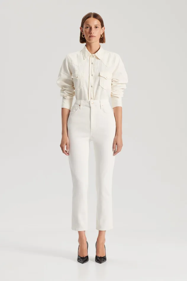 Denim HIGH RISE STRAIGHT CROP JEAN NATURAL115 Scanlan Theodore Women