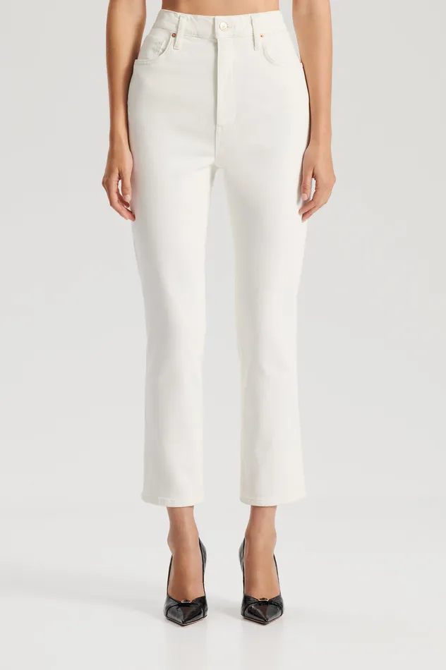 Denim HIGH RISE STRAIGHT CROP JEAN NATURAL115 Scanlan Theodore Women Denim HIGH RISE STRAIGHT CROP JEAN NATURAL115 Scanlan Theodore Women