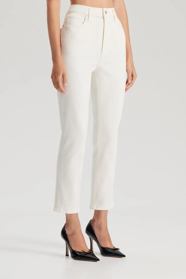 Denim HIGH RISE STRAIGHT CROP JEAN NATURAL115 Scanlan Theodore Women Denim HIGH RISE STRAIGHT CROP JEAN NATURAL115 Scanlan Theodore Women