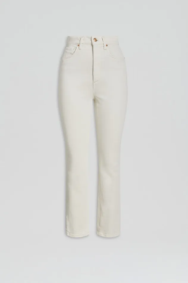 Denim HIGH RISE STRAIGHT CROP JEAN NATURAL115 Scanlan Theodore Women Denim HIGH RISE STRAIGHT CROP JEAN NATURAL115 Scanlan Theodore Women
