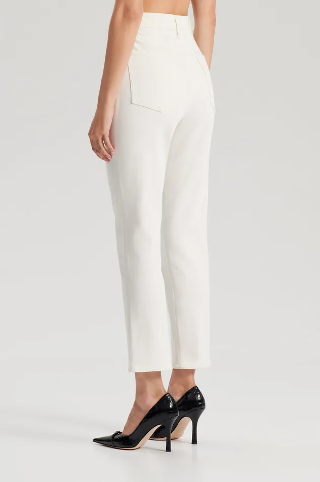 Denim HIGH RISE STRAIGHT CROP JEAN NATURAL115 Scanlan Theodore Women Denim HIGH RISE STRAIGHT CROP JEAN NATURAL115 Scanlan Theodore Women