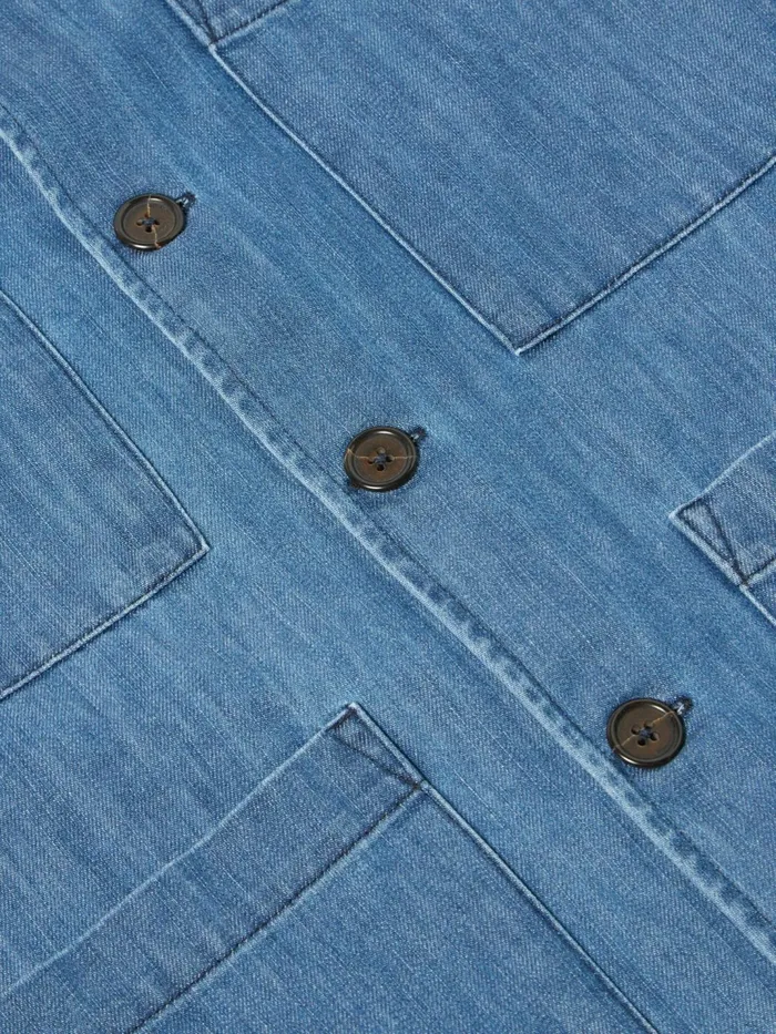 Dockside Jacket In Indigo 9oz Recycled Denim Men Universal Works Jackets