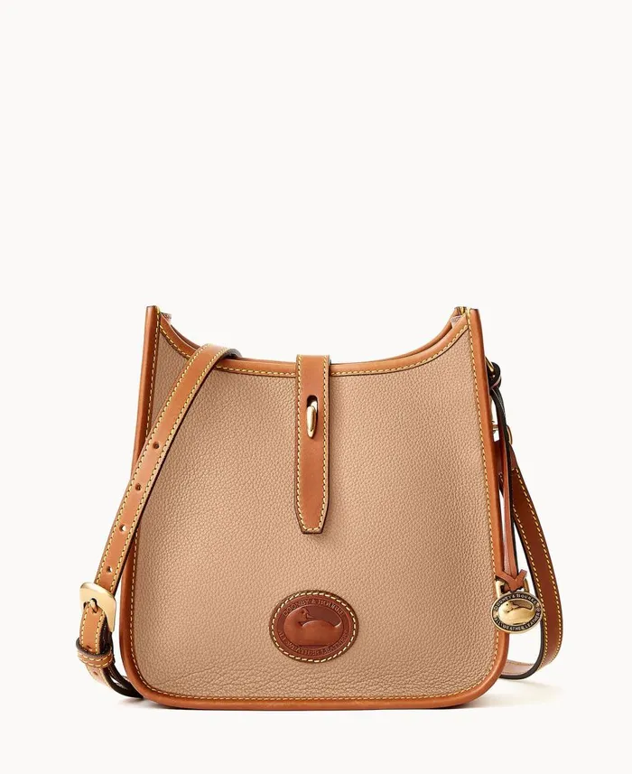 Dooney and Bourke Crossbodies All Weather Leather 30 Crossbody 22 Taupe 8211 WomenMen Dooney and Bourke Crossbodies All Weather Leather 30 Crossbody 22 Taupe 8211 WomenMen