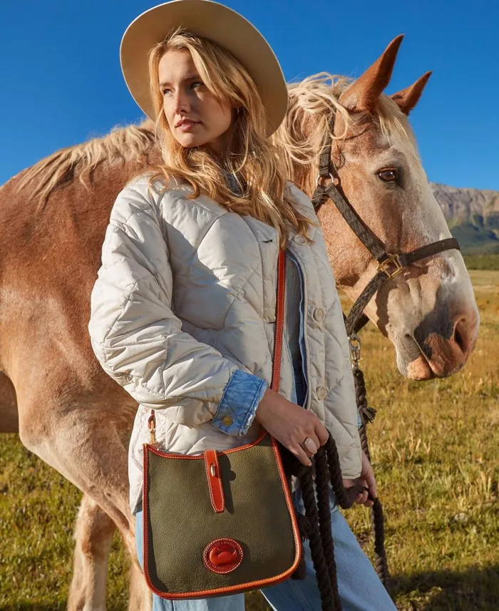 Dooney and Bourke Crossbodies All Weather Leather 30 Crossbody 22 Taupe 8211 WomenMen Dooney and Bourke Crossbodies All Weather Leather 30 Crossbody 22 Taupe 8211 WomenMen