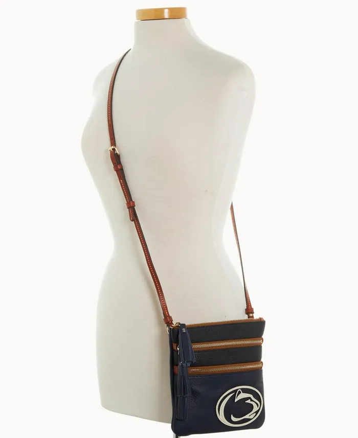 Dooney and Bourke Crossbodies Collegiate Penn State Triple Zip Crossbody Penn State 8211 WomenMen Dooney and Bourke Crossbodies Collegiate Penn State Triple Zip Crossbody Penn State 8211 WomenMen