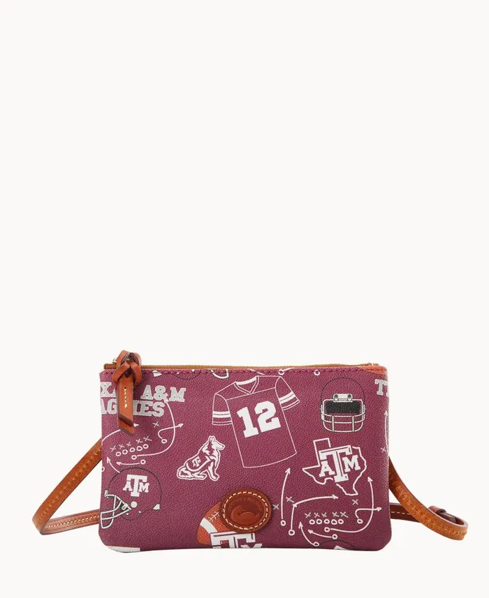Dooney and Bourke Crossbodies Collegiate Texas Achr38M Top Zip Crossbody Texas Aandm 8211 WomenMen