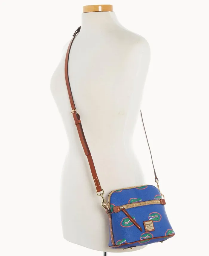 Dooney and Bourke Crossbodies Collegiate University Of Florida Domed Crossbody Florida 8211 WomenMen