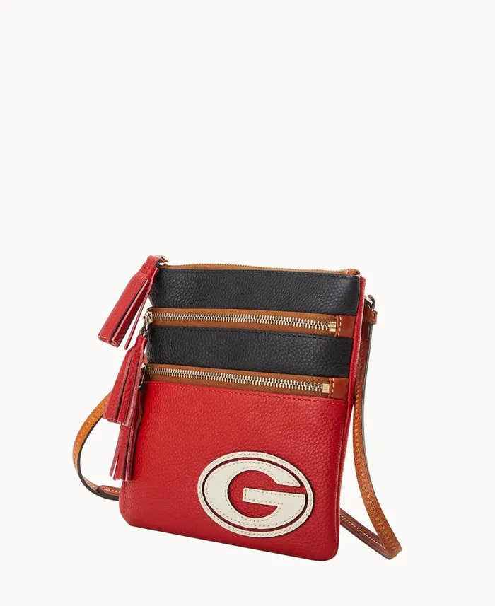 Dooney and Bourke Crossbodies Collegiate University Of Georgia Triple Zip Crossbody University Of Georgia 8211 WomenMen Dooney and Bourke Crossbodies Collegiate University Of Georgia Triple Zip Crossbody University Of Georgia 8211 WomenMen