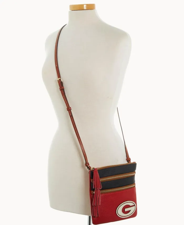 Dooney and Bourke Crossbodies Collegiate University Of Georgia Triple Zip Crossbody University Of Georgia 8211 WomenMen Dooney and Bourke Crossbodies Collegiate University Of Georgia Triple Zip Crossbody University Of Georgia 8211 WomenMen