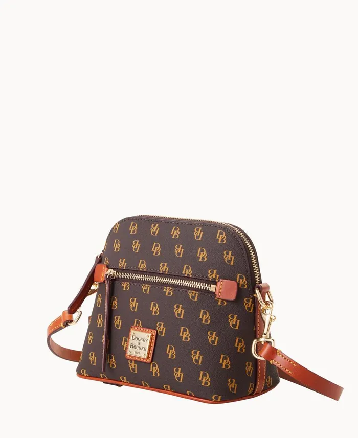 Dooney and Bourke Crossbodies Gretta Domed Crossbody Brown Tmoro 8211 WomenMen