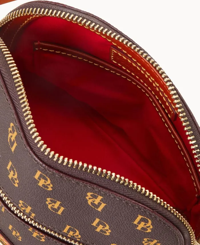 Dooney and Bourke Crossbodies Gretta Domed Crossbody Brown Tmoro 8211 WomenMen