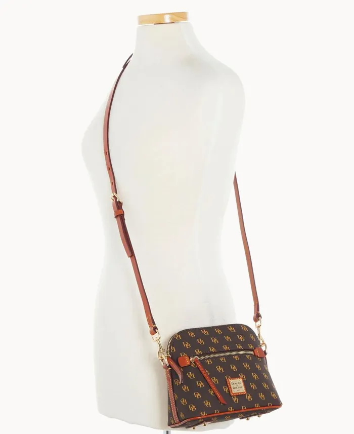 Dooney and Bourke Crossbodies Gretta Domed Crossbody Brown Tmoro 8211 WomenMen