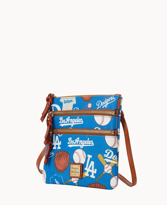 Dooney and Bourke Crossbodies MLB Dodgers N S Triple Zip Crossbody Dodgers 8211 WomenMen
