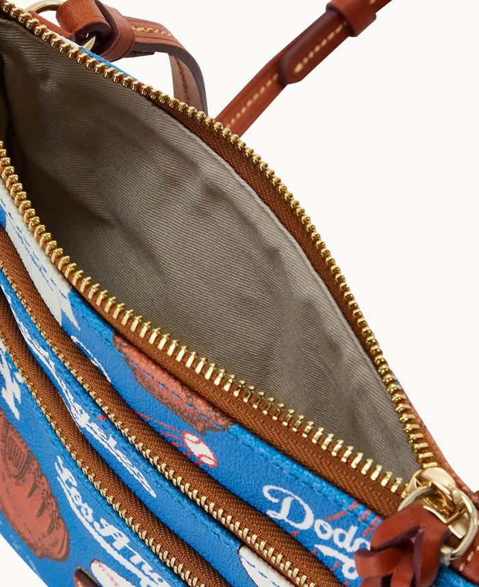 Dooney and Bourke Crossbodies MLB Dodgers N S Triple Zip Crossbody Dodgers 8211 WomenMen