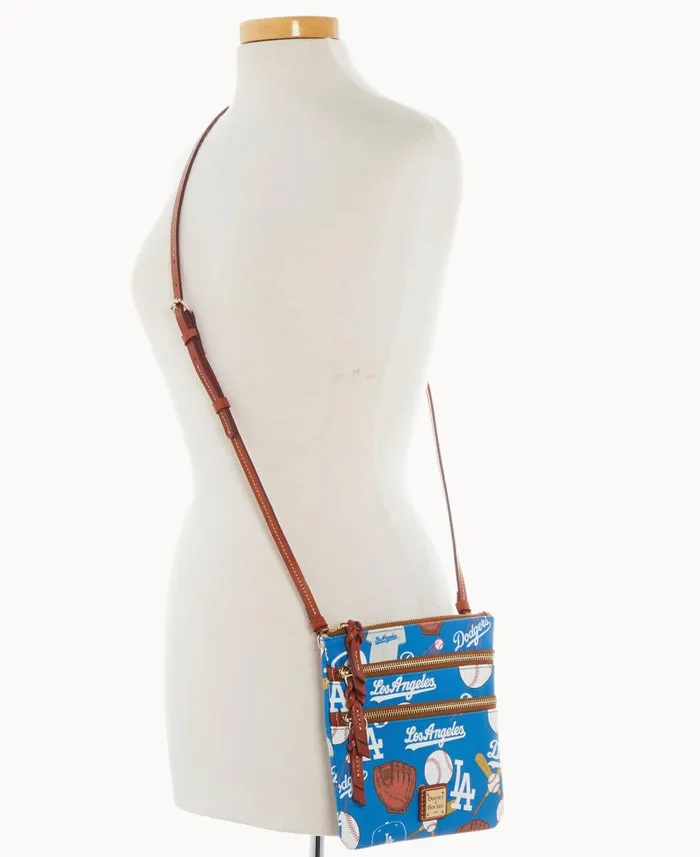 Dooney and Bourke Crossbodies MLB Dodgers N S Triple Zip Crossbody Dodgers 8211 WomenMen