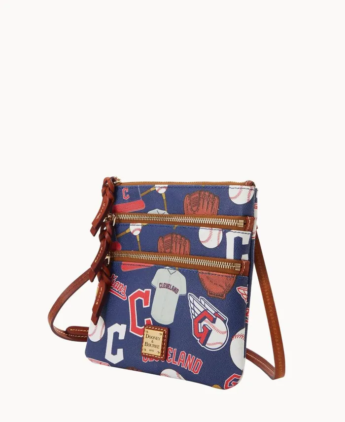 Dooney and Bourke Crossbodies MLB Guardians N S Triple Zip Crossbody Guardians 8211 WomenMen Dooney and Bourke Crossbodies MLB Guardians N S Triple Zip Crossbody Guardians 8211 WomenMen