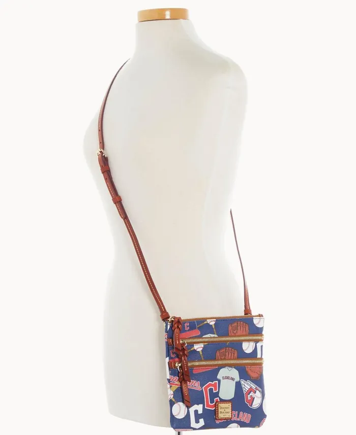 Dooney and Bourke Crossbodies MLB Guardians N S Triple Zip Crossbody Guardians 8211 WomenMen Dooney and Bourke Crossbodies MLB Guardians N S Triple Zip Crossbody Guardians 8211 WomenMen