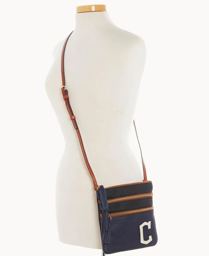 Dooney and Bourke Crossbodies MLB Guardians Triple Zip Crossbody Guardians 8211 WomenMen Dooney and Bourke Crossbodies MLB Guardians Triple Zip Crossbody Guardians 8211 WomenMen