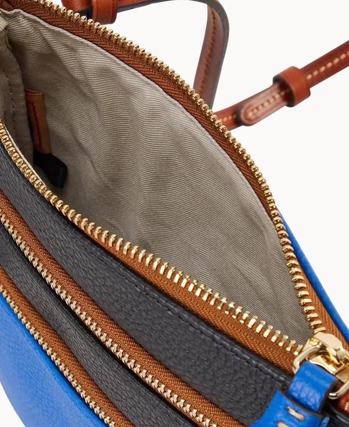 Dooney and Bourke Crossbodies NFL Bills Triple Zip Crossbody Bills 8211 WomenMen Dooney and Bourke Crossbodies NFL Bills Triple Zip Crossbody Bills 8211 WomenMen