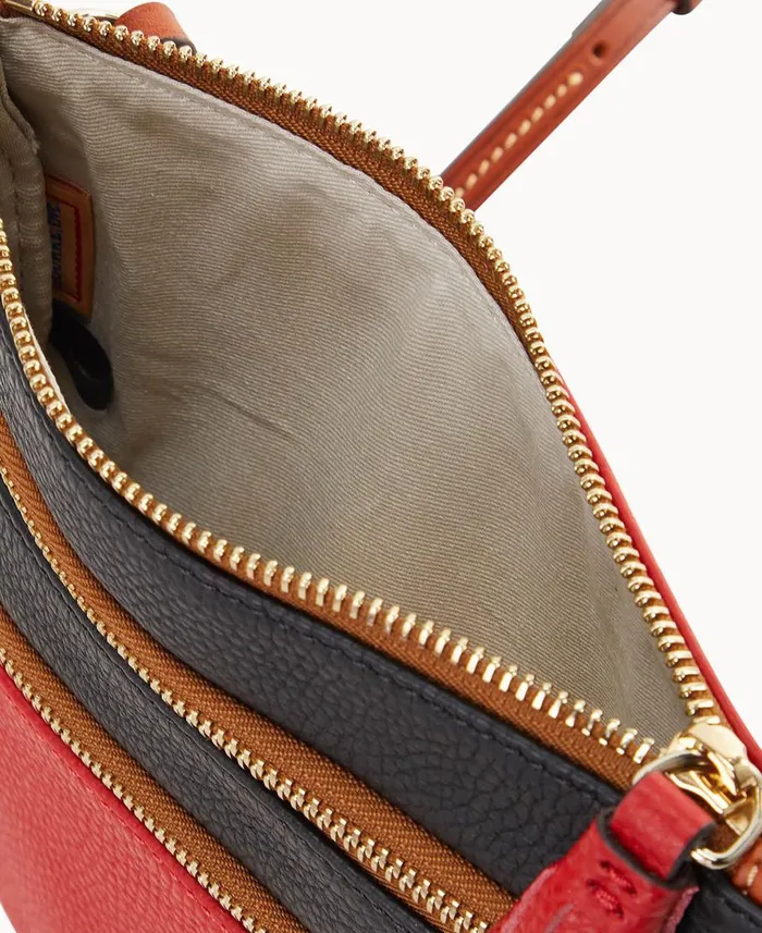 Dooney and Bourke Crossbodies NFL Chiefs Triple Zip Crossbody Chiefs 8211 WomenMen Dooney and Bourke Crossbodies NFL Chiefs Triple Zip Crossbody Chiefs 8211 WomenMen