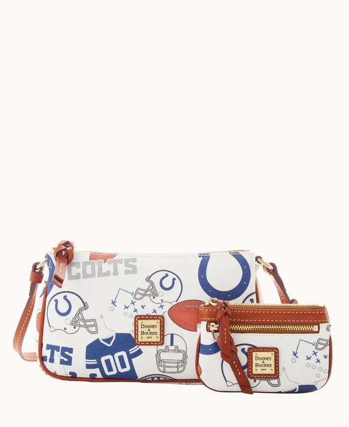 Dooney and Bourke Crossbodies NFL Colts Lexi Crossbody Sm Coin Case Colts 8211 WomenMen Dooney and Bourke Crossbodies NFL Colts Lexi Crossbody Sm Coin Case Colts 8211 WomenMen