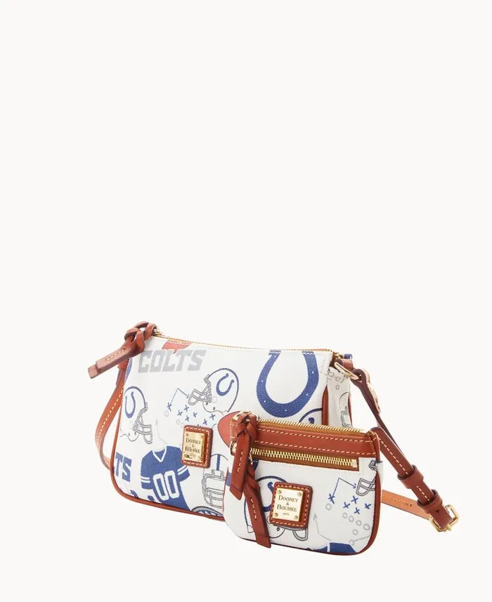 Dooney and Bourke Crossbodies NFL Colts Lexi Crossbody Sm Coin Case Colts 8211 WomenMen Dooney and Bourke Crossbodies NFL Colts Lexi Crossbody Sm Coin Case Colts 8211 WomenMen