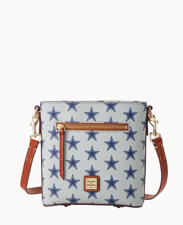 Dooney and Bourke Crossbodies NFL Cowboys Small Zip Crossbody Cowboys 8211 WomenMen