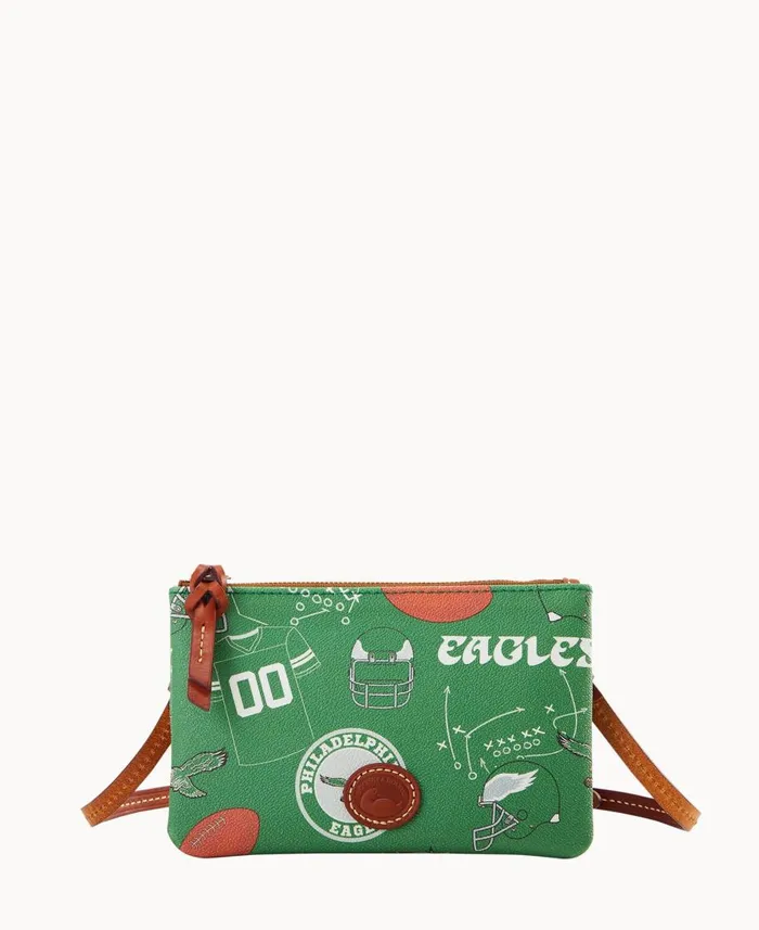 Dooney and Bourke Crossbodies NFL Eagles Top Zip Crossbody Eagles 8211 WomenMen Dooney and Bourke Crossbodies NFL Eagles Top Zip Crossbody Eagles 8211 WomenMen