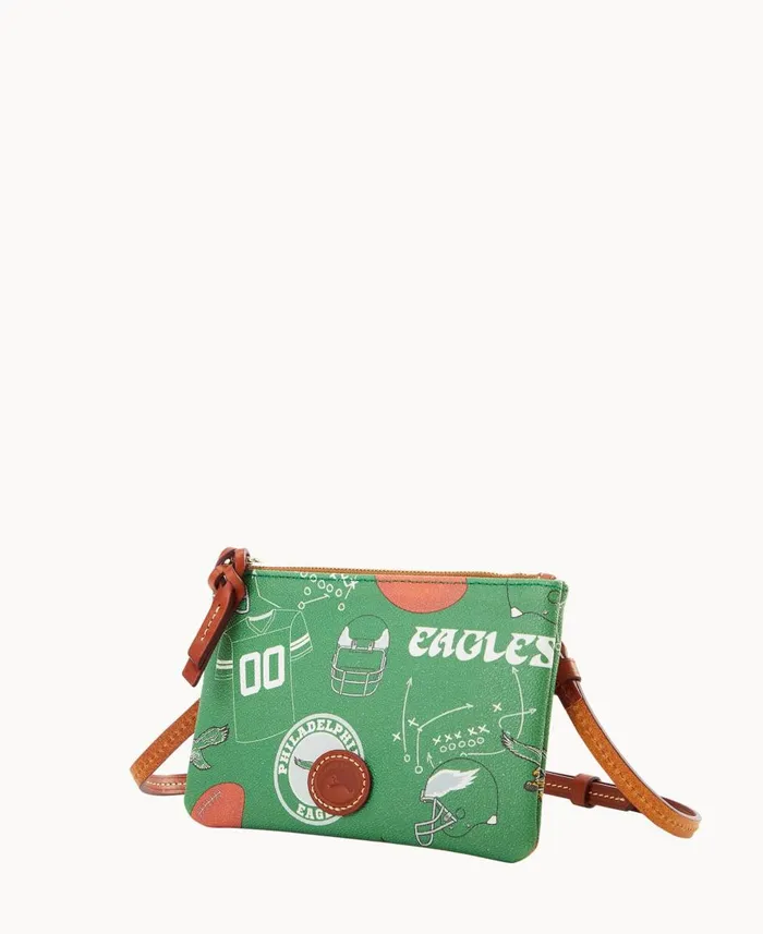 Dooney and Bourke Crossbodies NFL Eagles Top Zip Crossbody Eagles 8211 WomenMen Dooney and Bourke Crossbodies NFL Eagles Top Zip Crossbody Eagles 8211 WomenMen