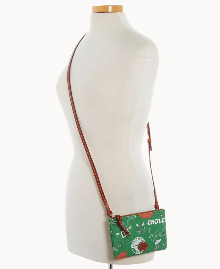 Dooney and Bourke Crossbodies NFL Eagles Top Zip Crossbody Eagles 8211 WomenMen Dooney and Bourke Crossbodies NFL Eagles Top Zip Crossbody Eagles 8211 WomenMen