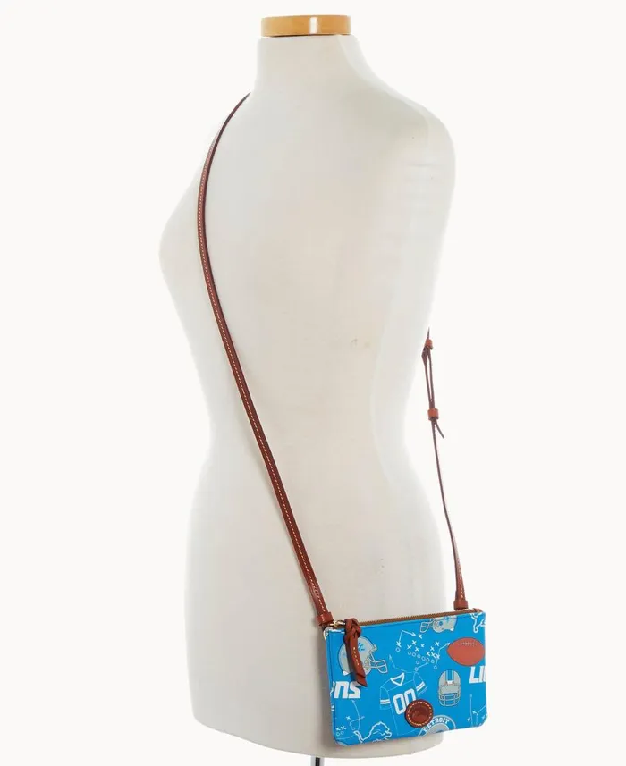 Dooney and Bourke Crossbodies NFL Lions Top Zip Crossbody Lions 8211 WomenMen Dooney and Bourke Crossbodies NFL Lions Top Zip Crossbody Lions 8211 WomenMen