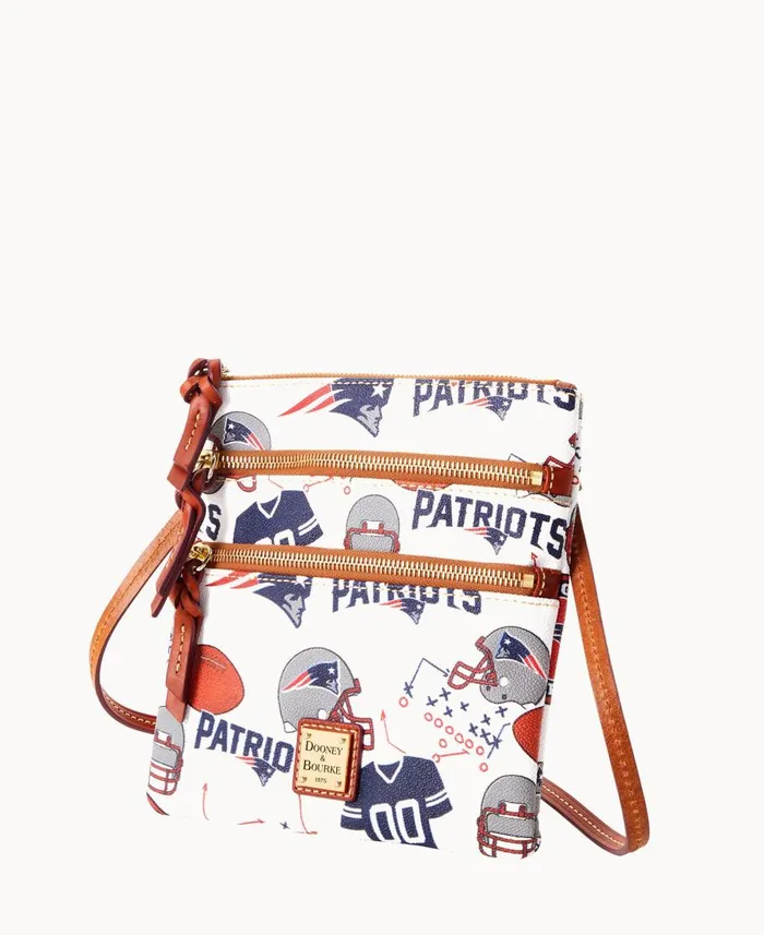 Dooney and Bourke Crossbodies NFL Patriots N S Triple Zip Crossbody Patriots 8211 WomenMen